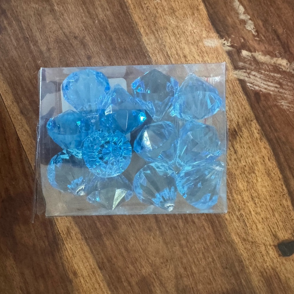 Blue Acrylic Gemstones (3 boxes)